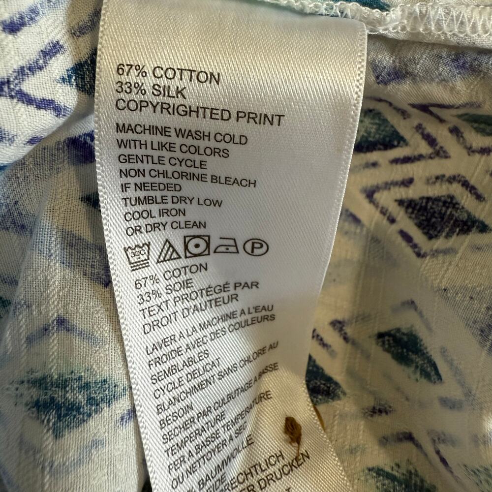 Tommy Bahama Men's Blue Silk Blend Shirt - Size Large - Picture 8 of 8